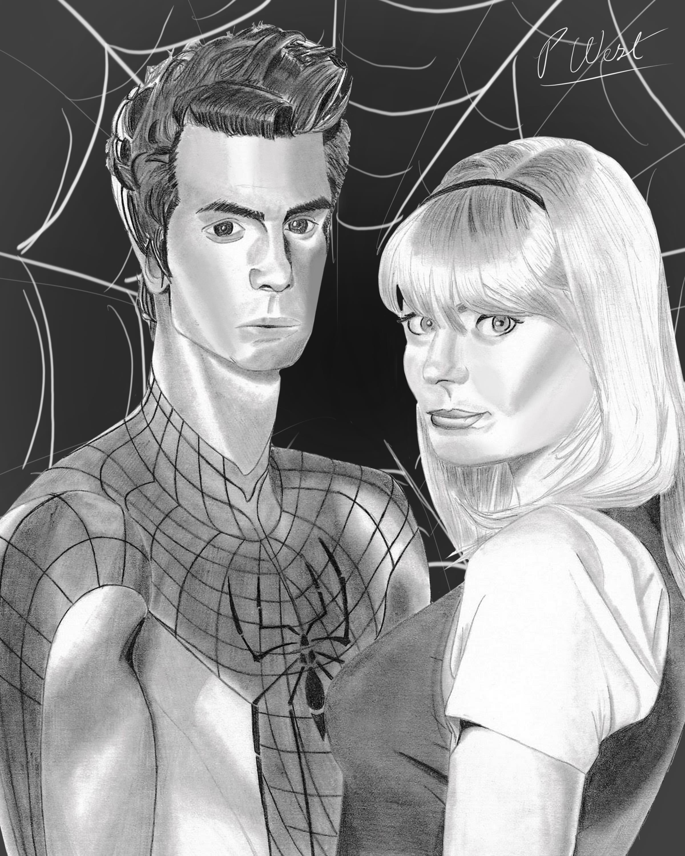 This is a print of the Amazing Spiderman